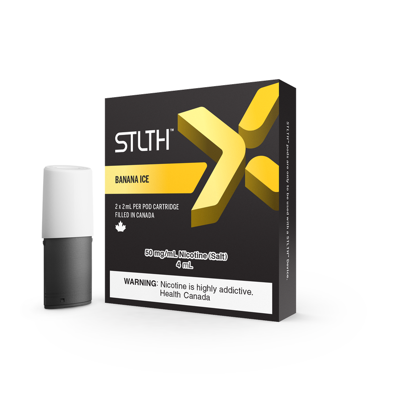 STLTH X Pod Pack - Banana Ice (2 Pack) - 50mg - Vape Shop New Zealand | Express Shipping to Australia, Japan, South Korea 